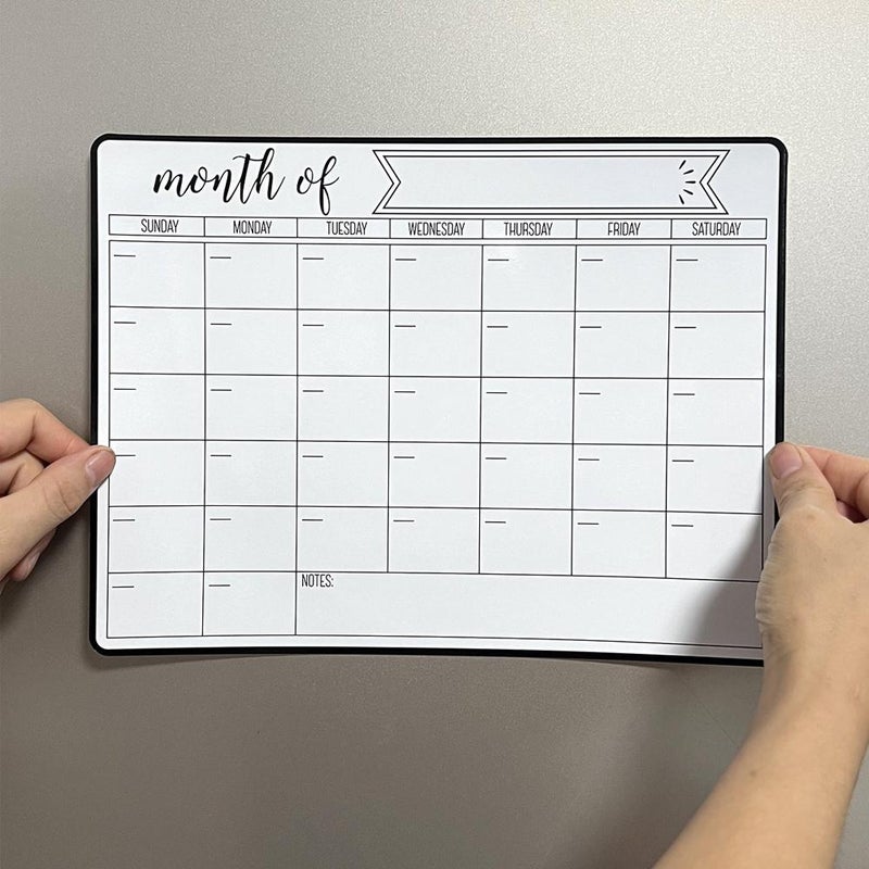 Magnetic Fridge Weekly Planner, Fridge Whiteboard Calendar for Weekly, Clear Acrylic Calendar Board, Easy To Erase, Refrigerator Message Board, Perfect for Family Chores Chart, reminder&Memo  (Large) - Image 4